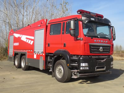 重汽汕德卡12.8吨水罐消防车